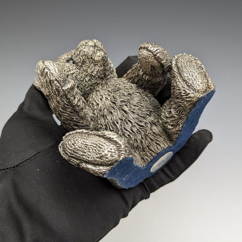 British Country Artists Teddy Bear Sterling Silver Sculpture Figurine 501g